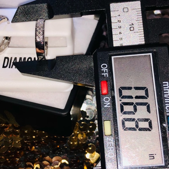 10k white gold vermeil real diamond Huggie hoop earrings best gift huge sale WOW - Picture 3 of 7